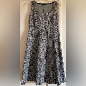 Banana Republic Black and White Patterned Dress